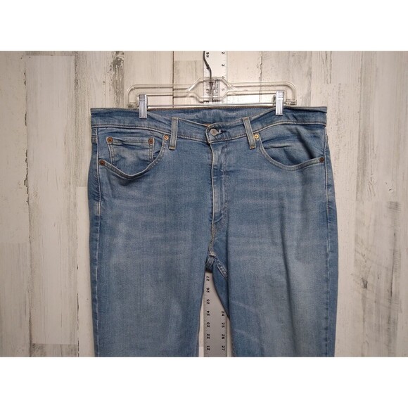 Levis 514 Light Blue Jeans Denim 36x32 Straight Leg Western Cowboy (34x31) - Picture 3 of 9